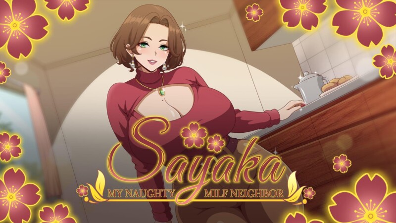 Sayaka My Naughty Milf Neighbor adult visual novel game screenshot