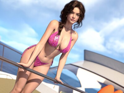The Beach House adult visual novel game screenshot