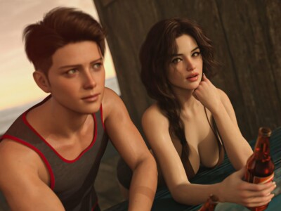 The Beach House adult visual novel game screenshot