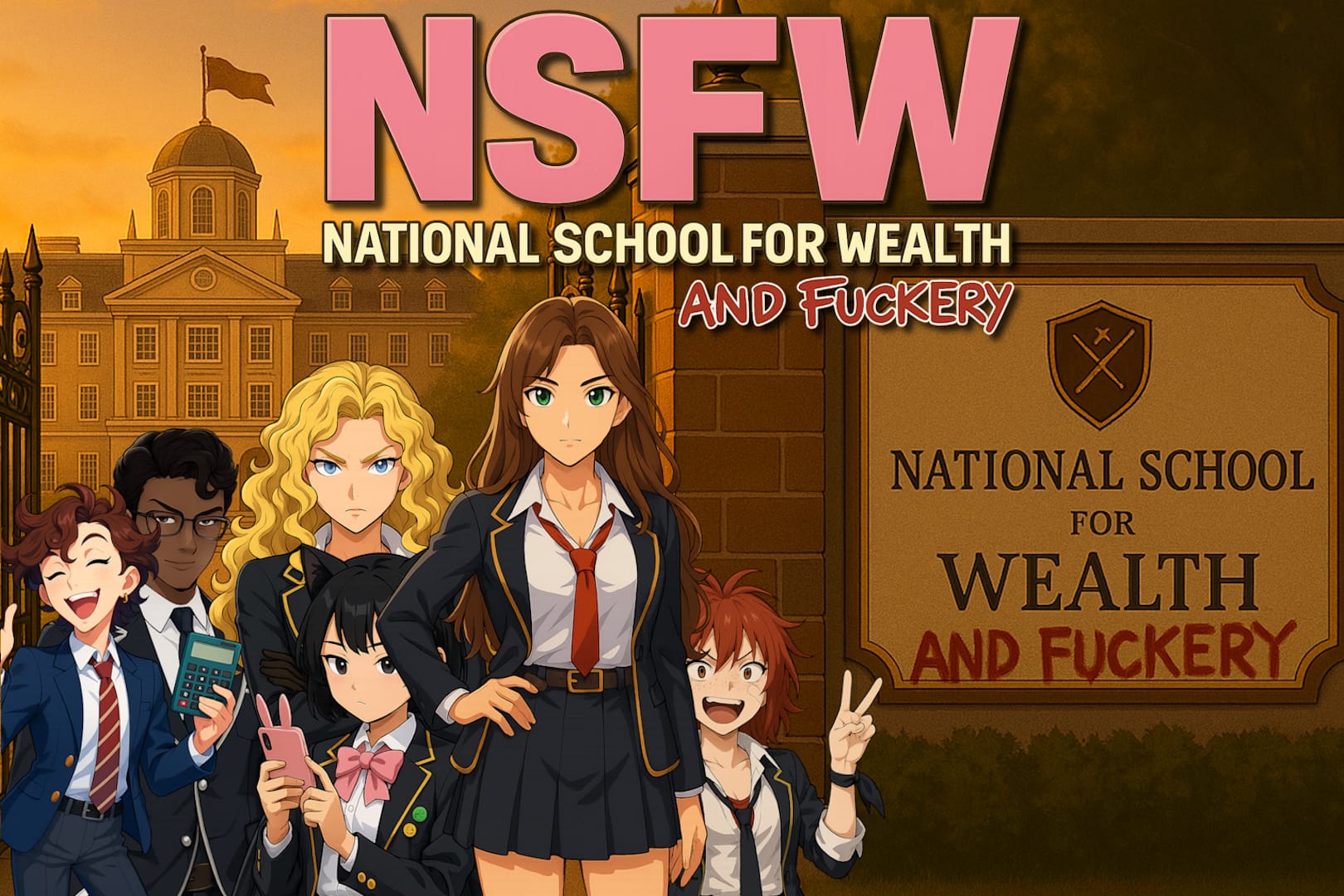NSFW: National School for Wealth … and Fuckery game cover image